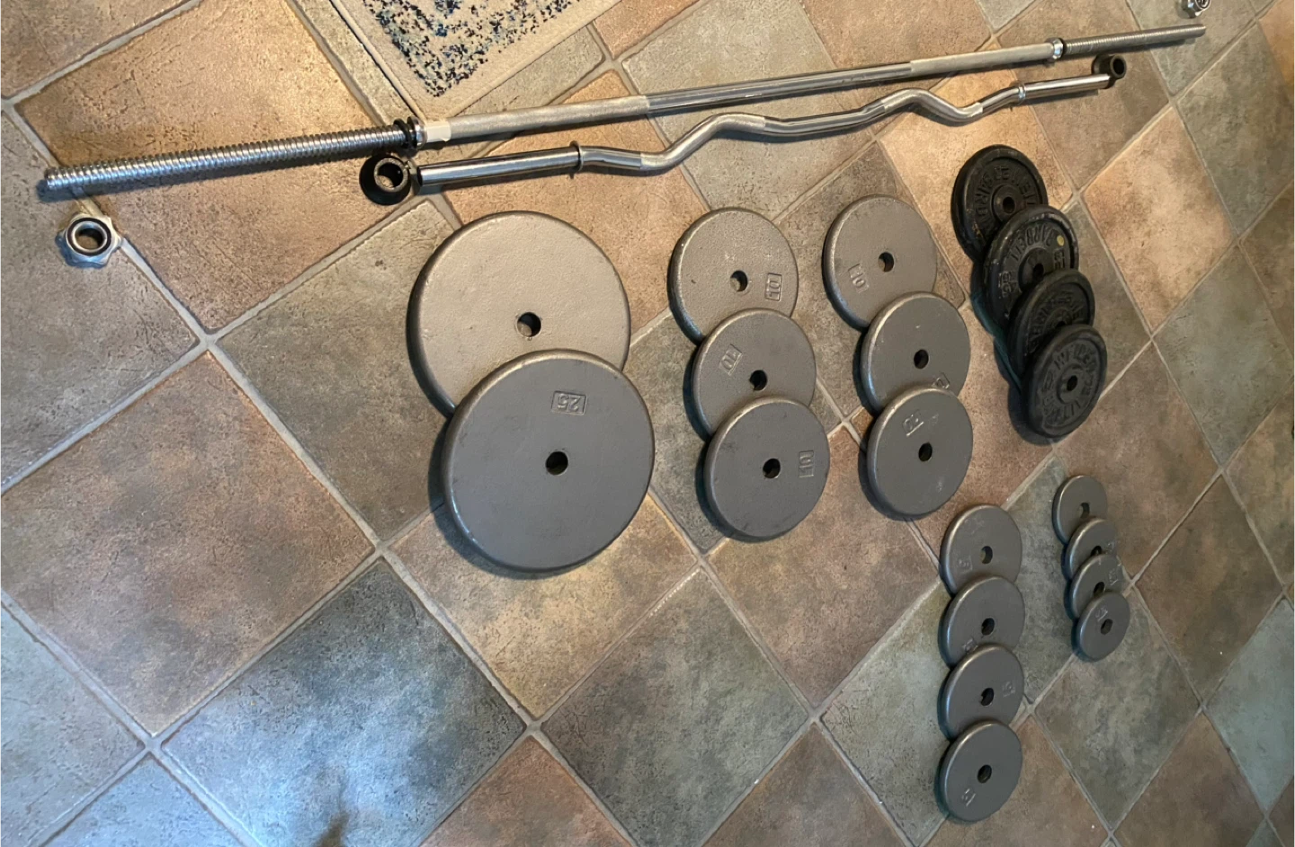 Weight Plates & Barbell Set - photo 2