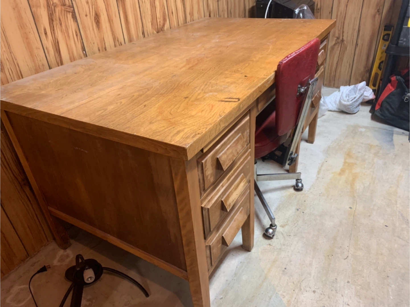 Wooden Desk and Chair Set - photo 3