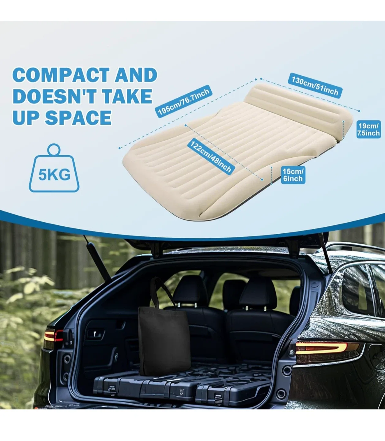 CIREMIV Car Inflatable Mattress - New! image indicator(3)