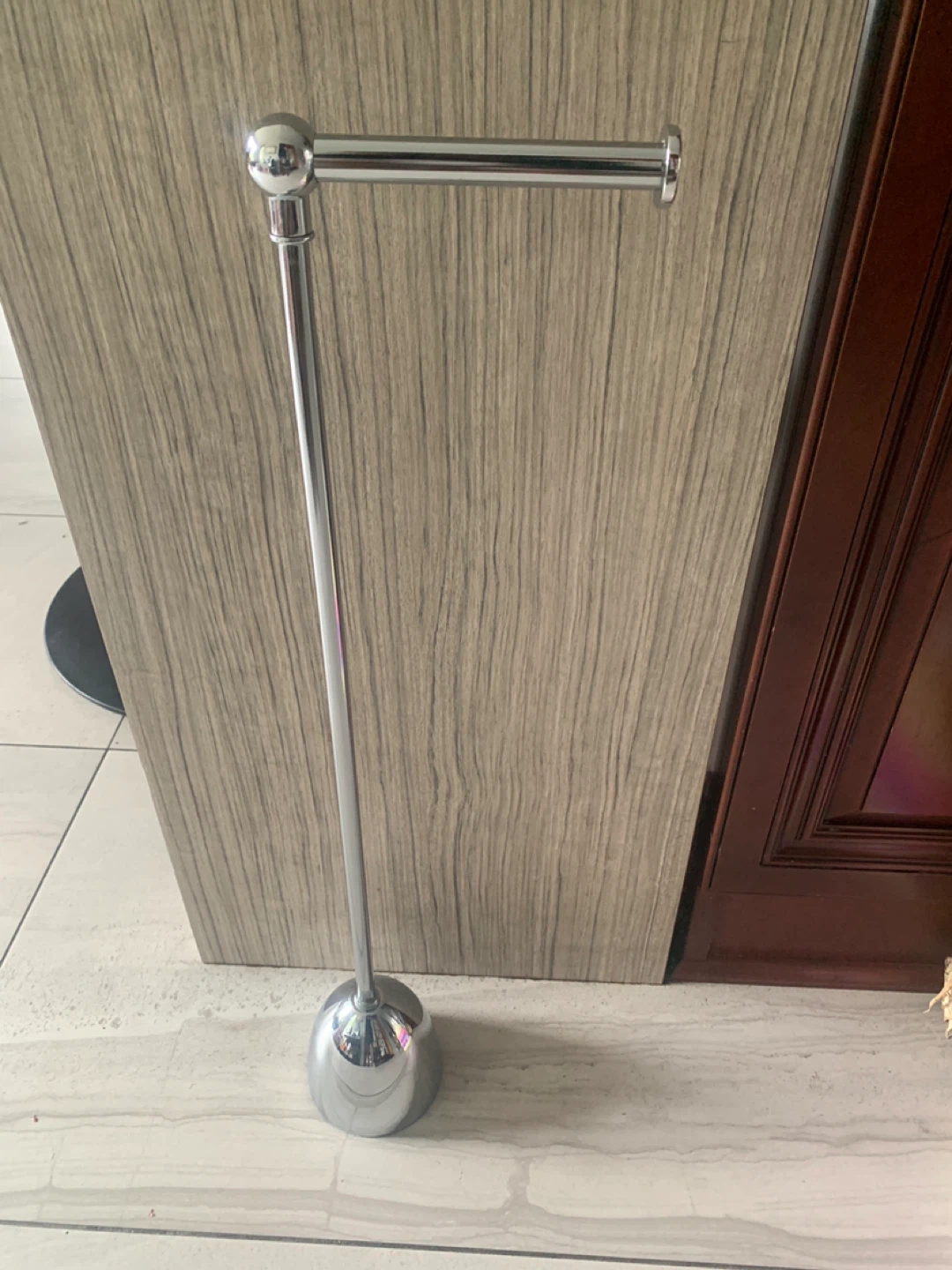 Chrome Toilet Paper Holder Stand