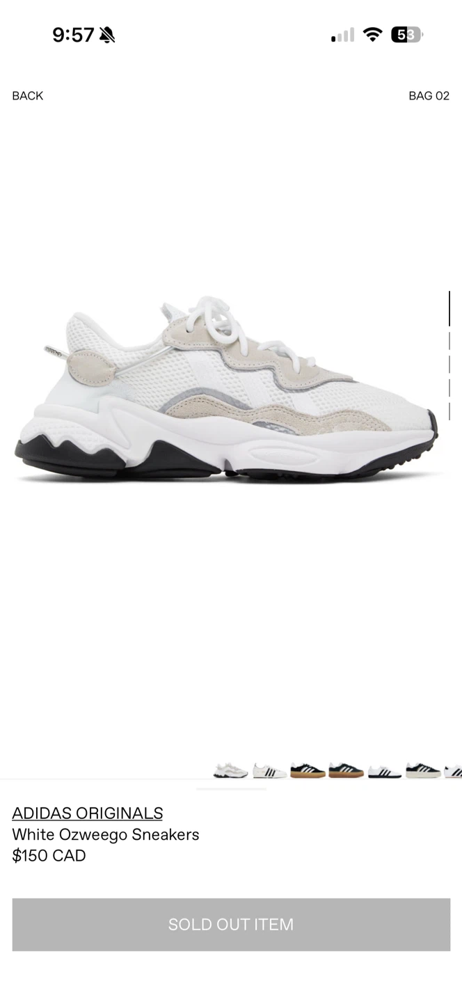 Adidas Originals Ozweego Sneakers - White