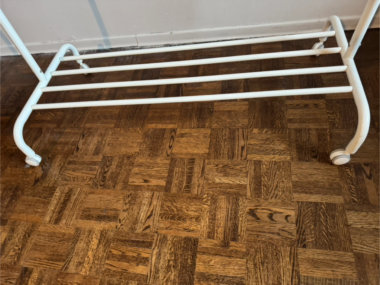 IKEA RIGGA White Clothes Rack - photo 3