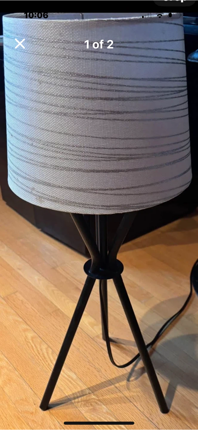 Tripod Table or floor Lamp - photo 2
