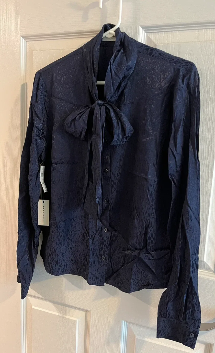 NEW Babaton Vandelay Blouse - Pure Indigo, Size M (New) thumbnail