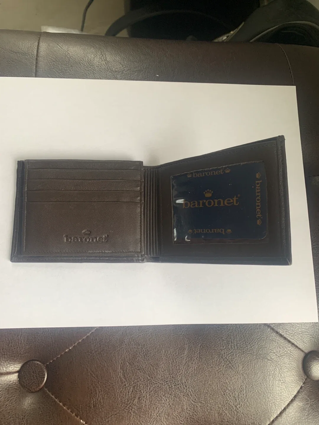 Baronet Brown Leather Wallet thumbnail