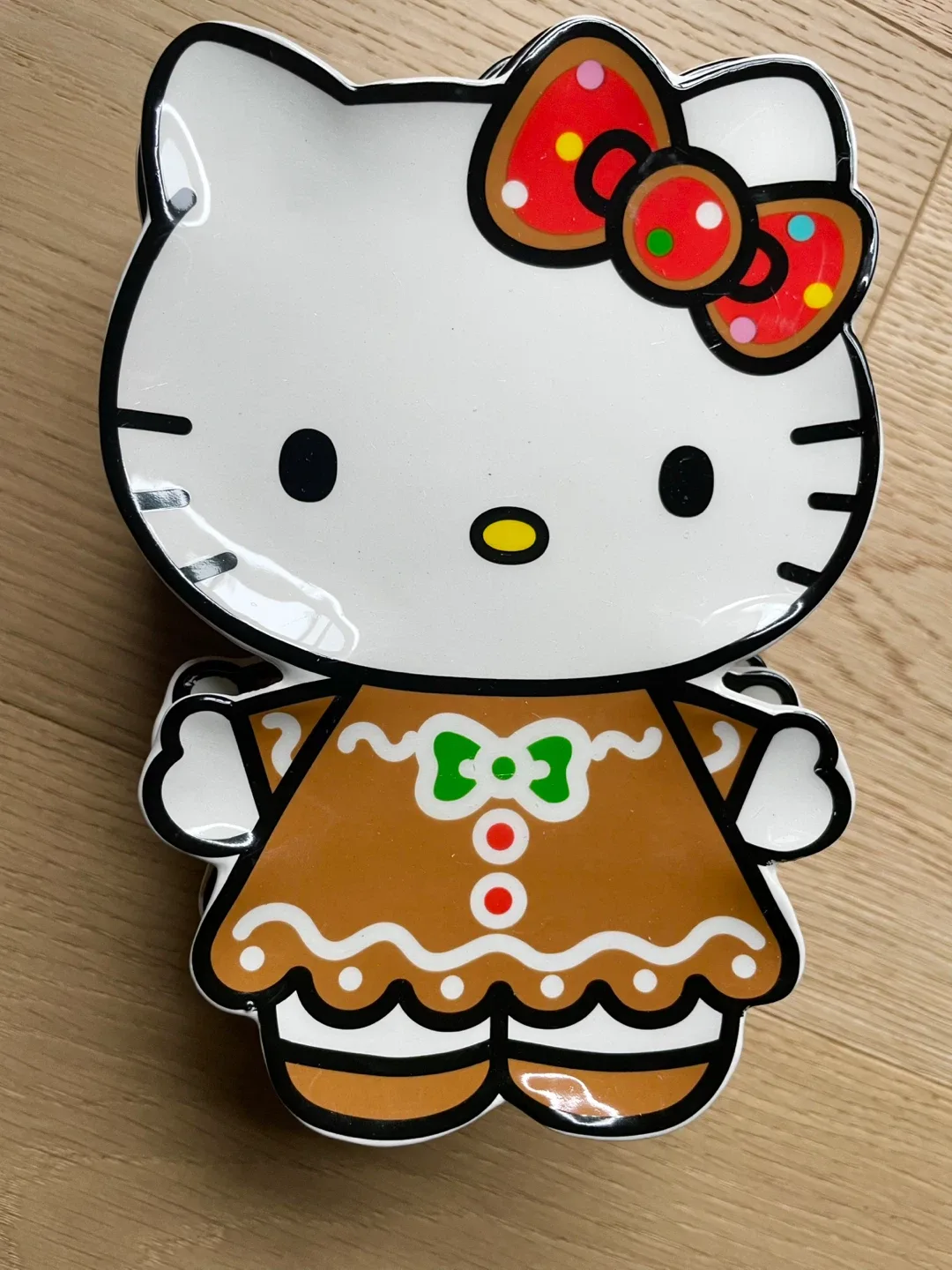 Hello Kitty Christmas Holiday Gingerbread Ceramic Trinket Tray image indicator(4)