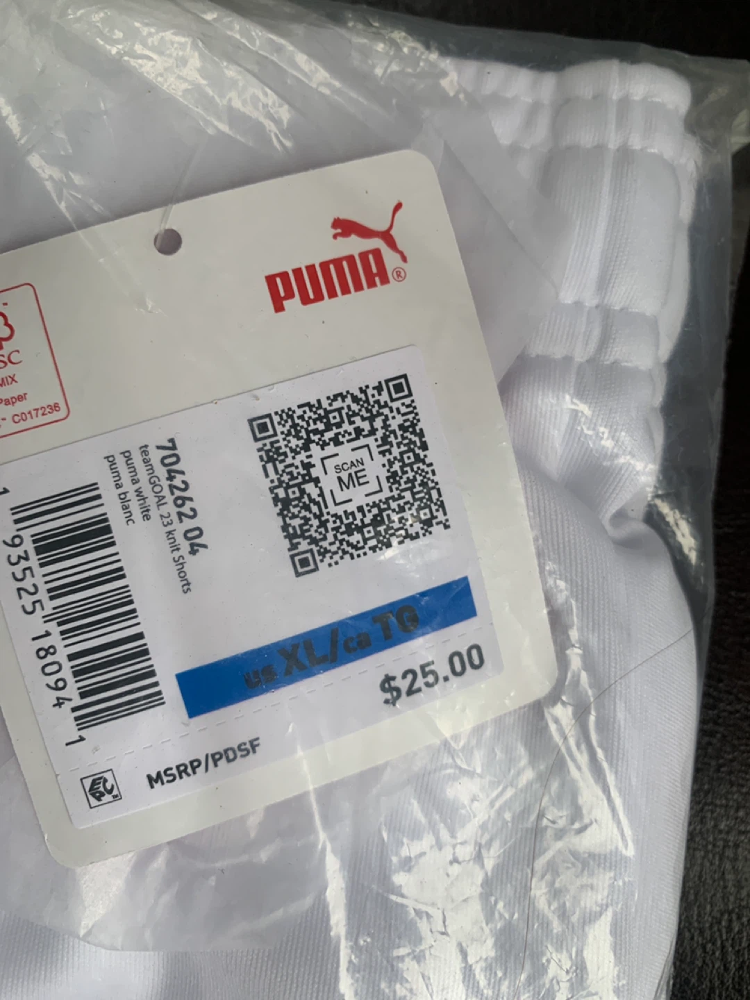 New Puma teamGOAL 23 Knit Shorts White XL - photo 2