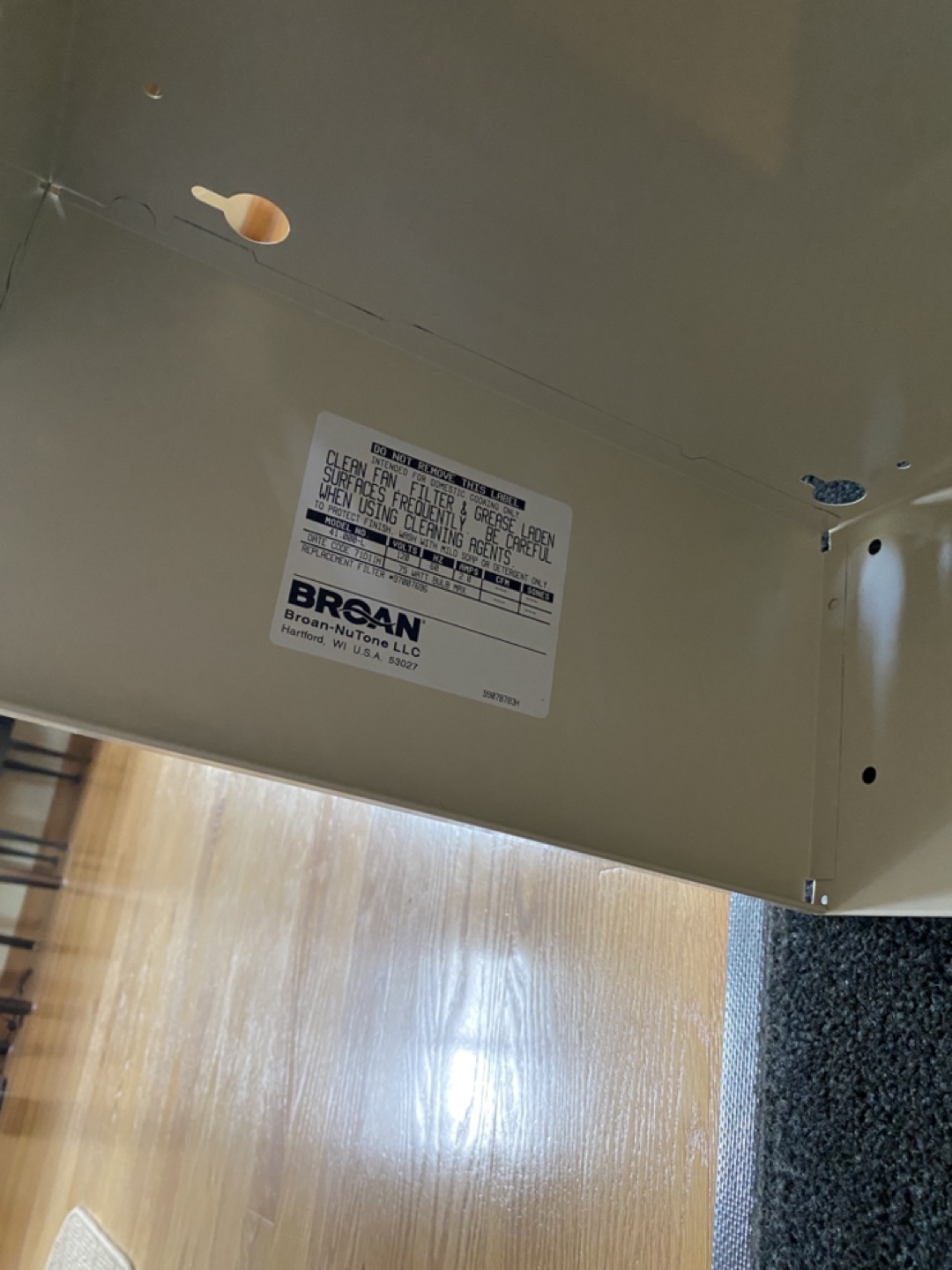 Broan Range Hood - photo 5