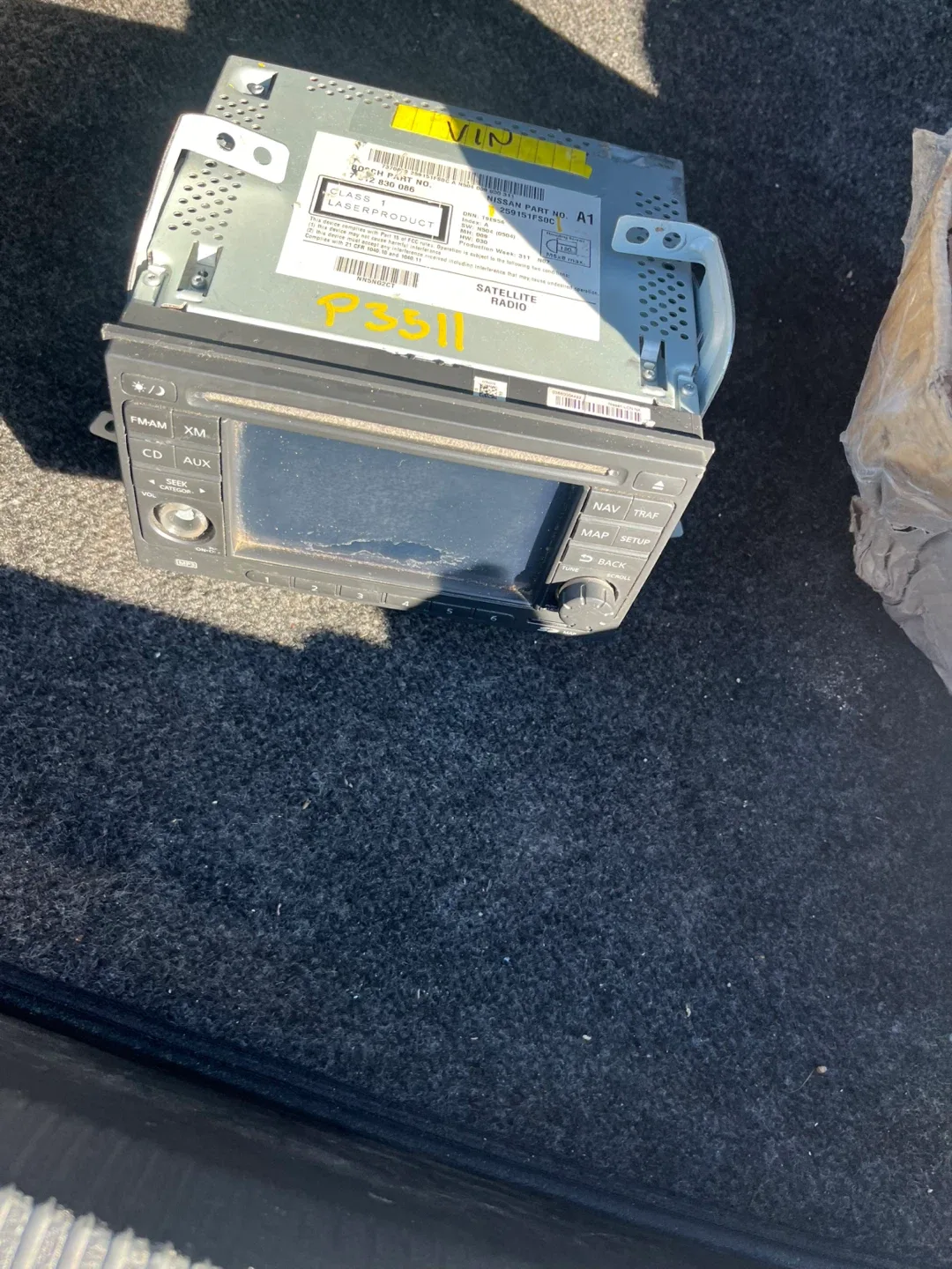 Nissan juke Car Radio Head Unit image indicator(3)