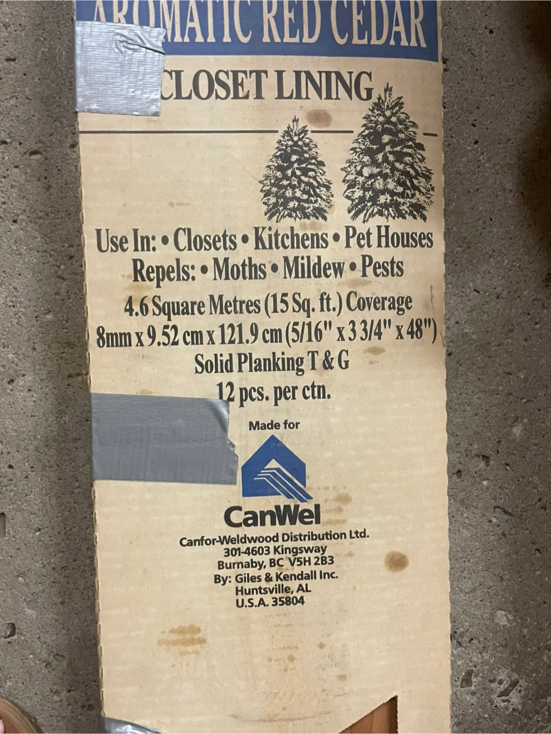 CanWel Aromatic Red Cedar Closet Lining image indicator(2)