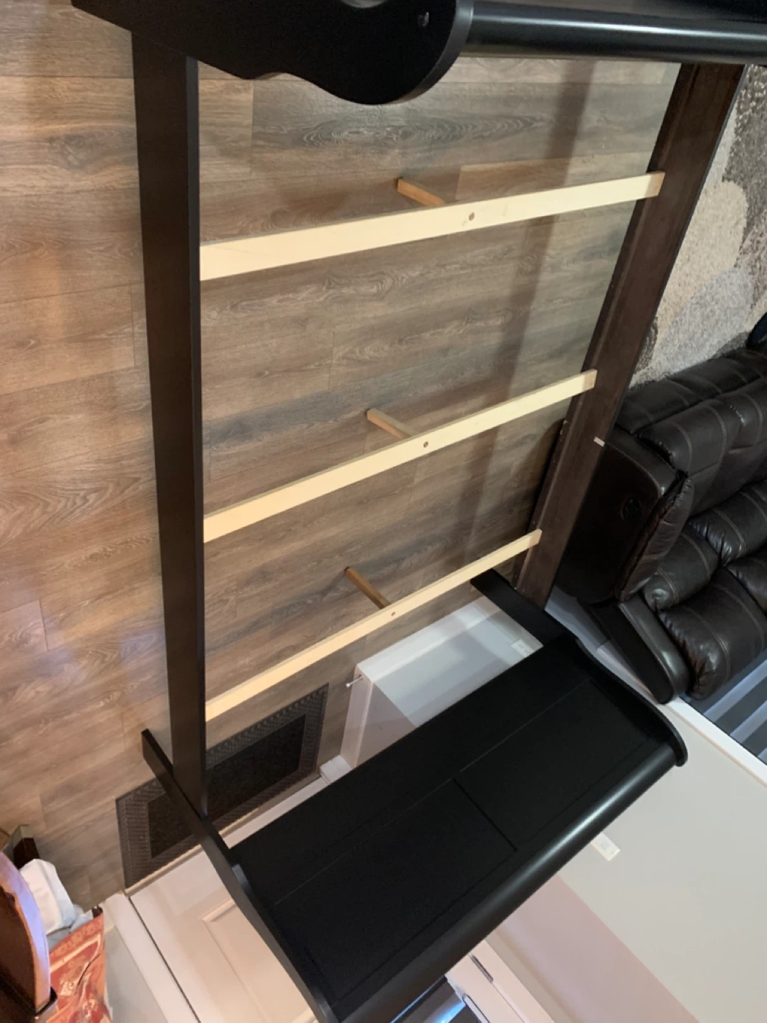 Black Sleigh queen Bed Frame - photo 3