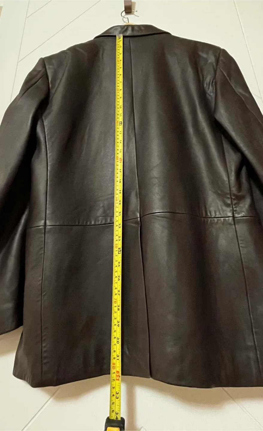 Banana Republic Leather Blazer Jacket Men Size L image indicator(6)