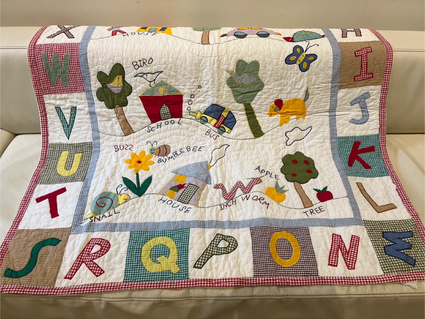 Handmade Alphabet Quilt