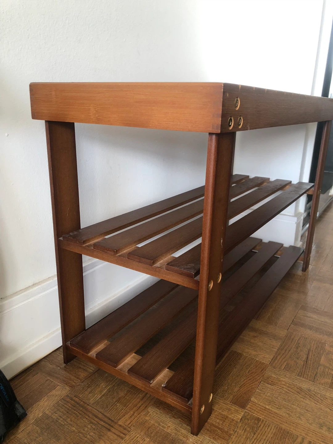 Bamboo Shoe Rack / Bench - photo 2