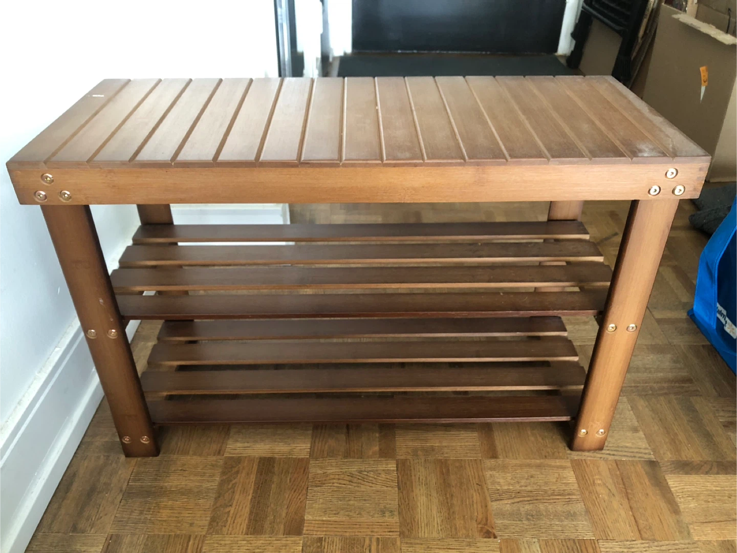Bamboo Shoe Rack / Bench - photo 4