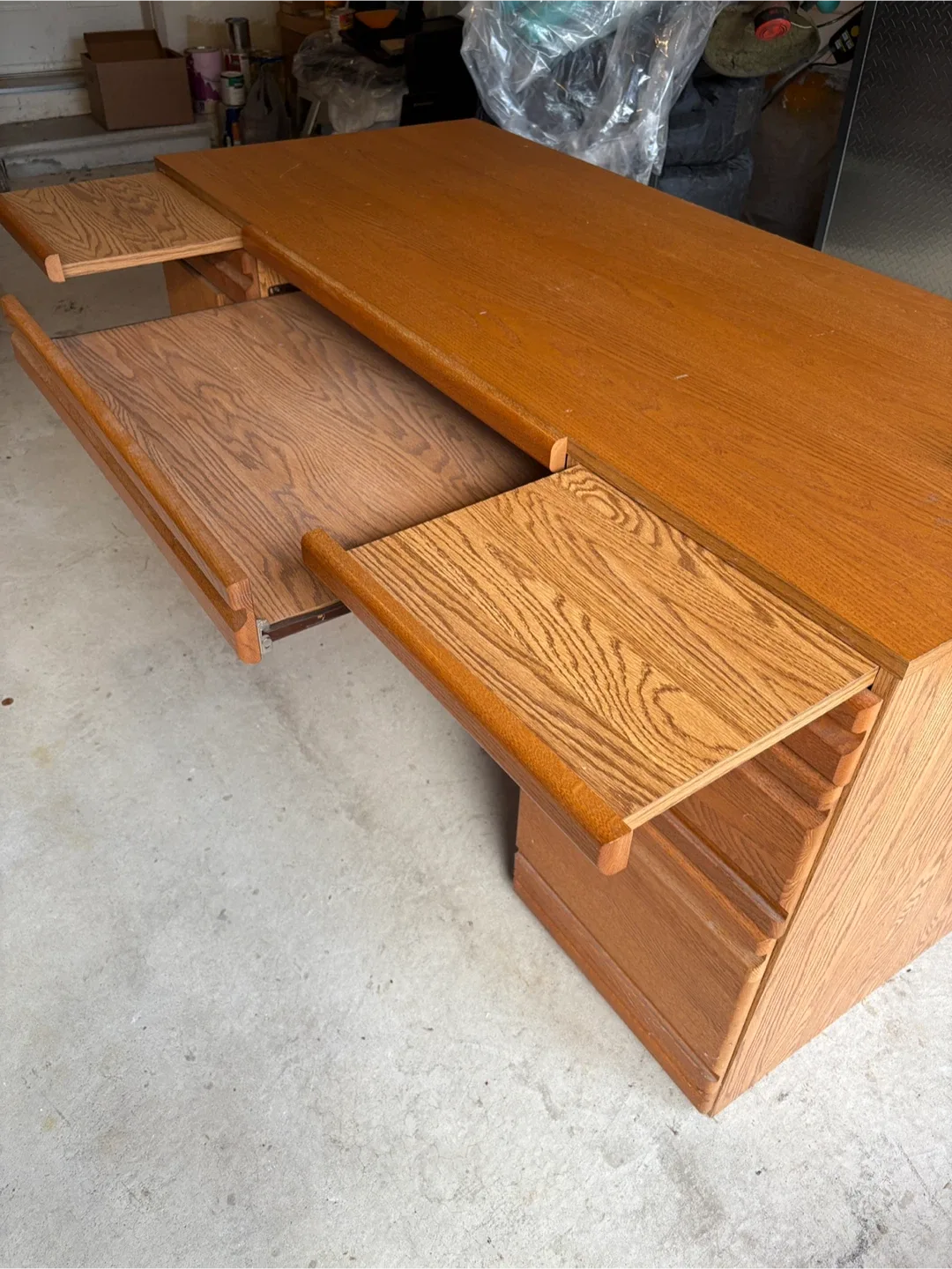 Wooden Office Desk with Drawers image indicator(4)