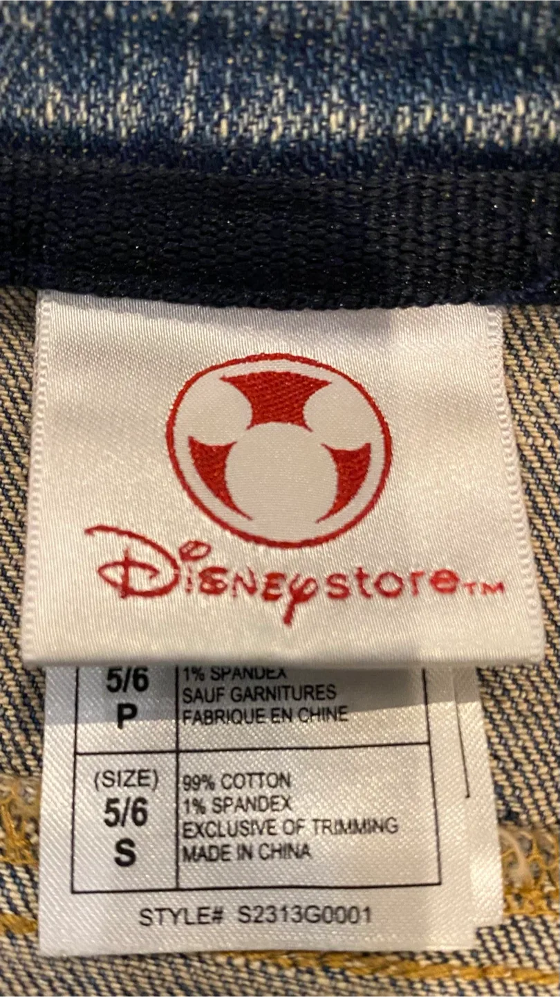 Disney Store Denim Jacket like new! Child Size 5/6 image indicator(3)