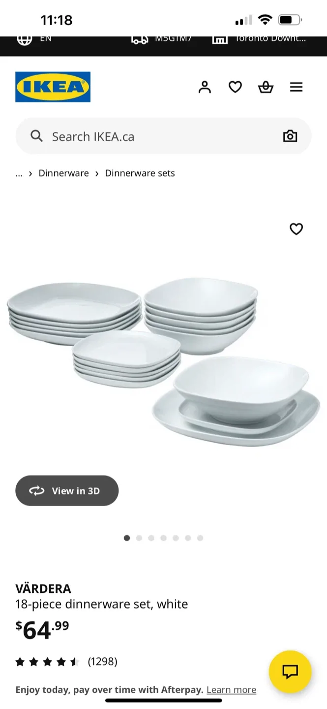 IKEA VÄRDERA 13-Piece Dinnerware Set, White image indicator(2)