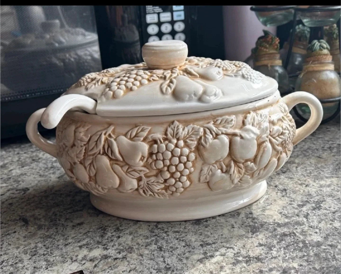 Ceramic Soup Tureen with Lid and Ladle thumbnail