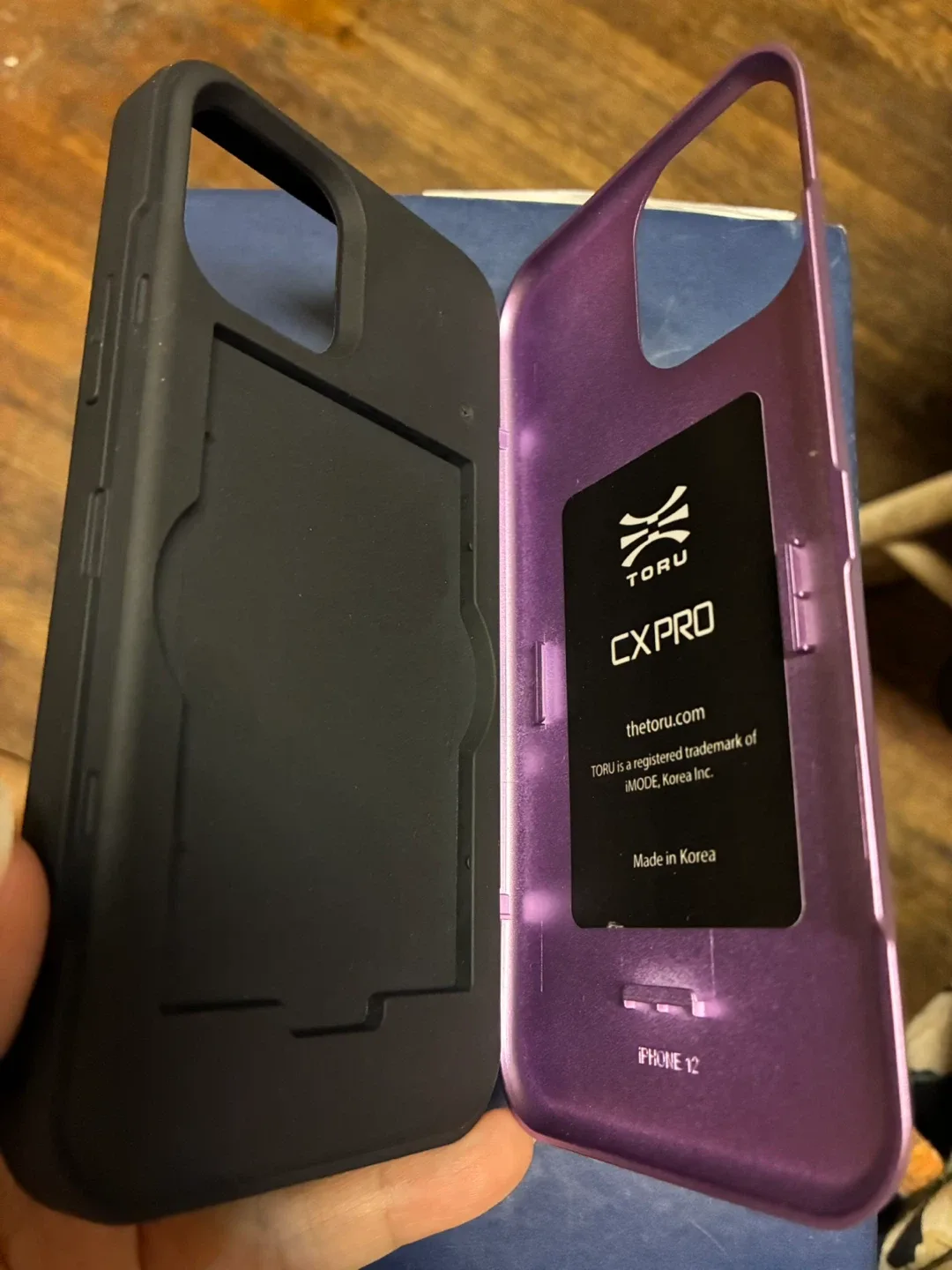 TORU CX PRO iPhone 12 Case - Black/Purple image indicator(3)