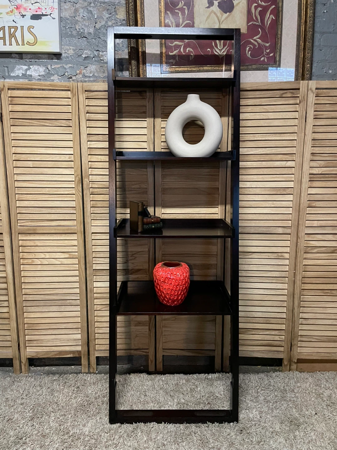 Crate & Barrel Leaning  Shelf