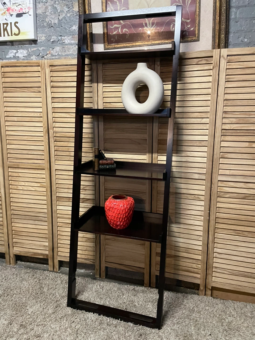Crate & Barrel Leaning  Shelf - photo 3
