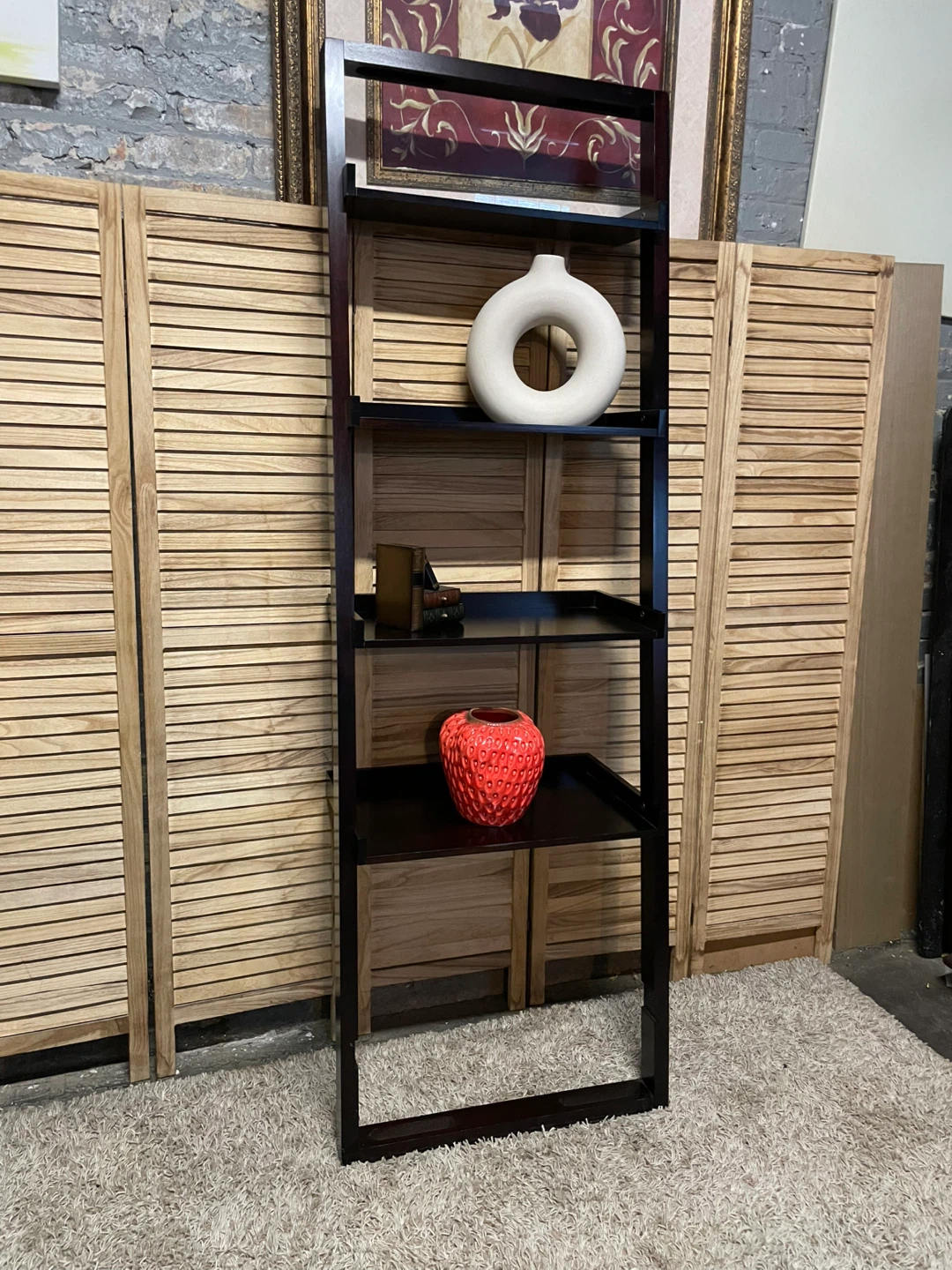 Crate & Barrel Leaning  Shelf - photo 2