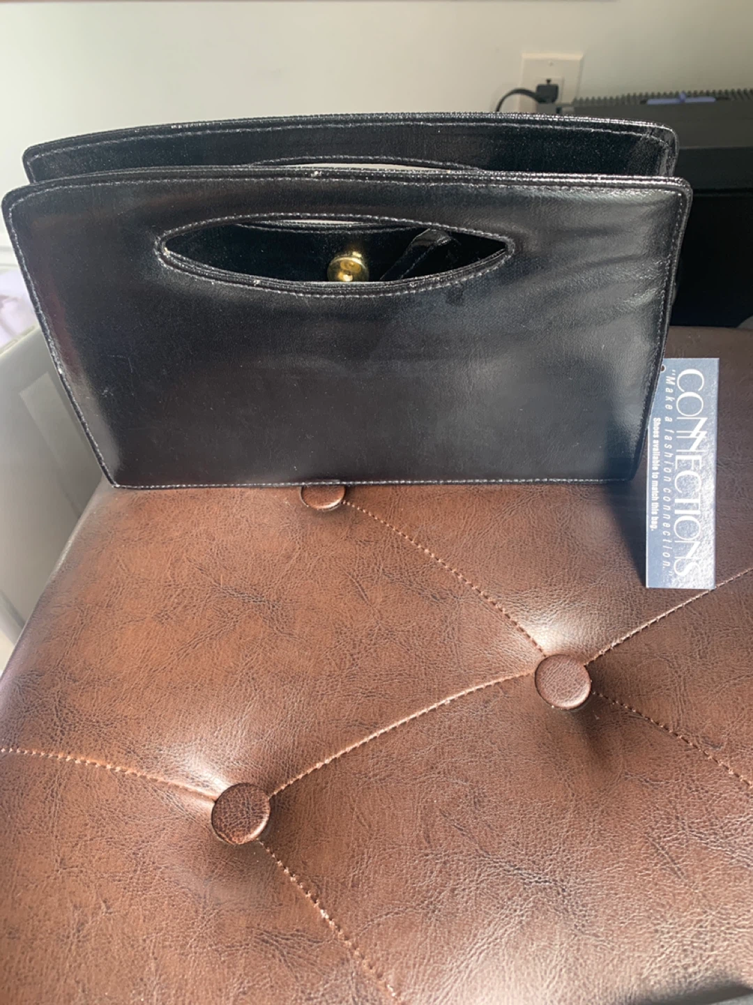 Black Handbag with Handle - photo 4