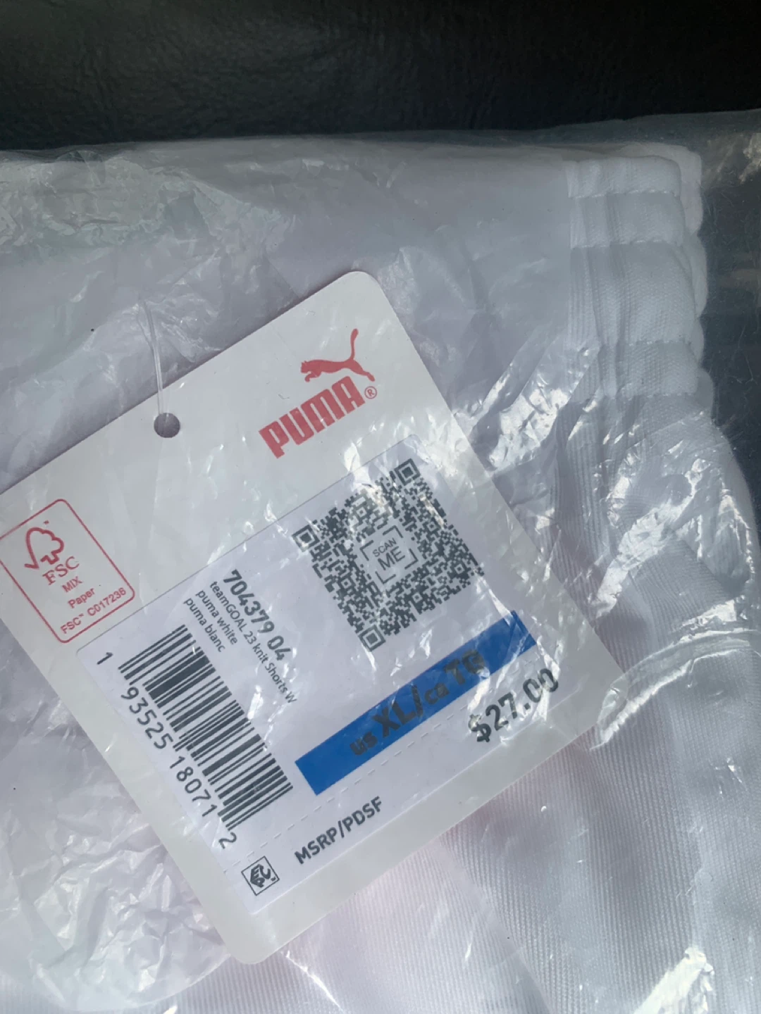 New Puma Teamgoal 23 Knit Shorts White XL - photo 2