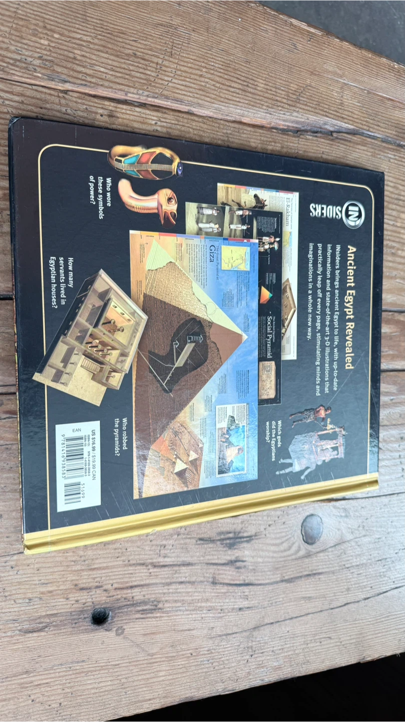 Ancient Egypt Revealed Book & 3 metallic magnets set - photo 3