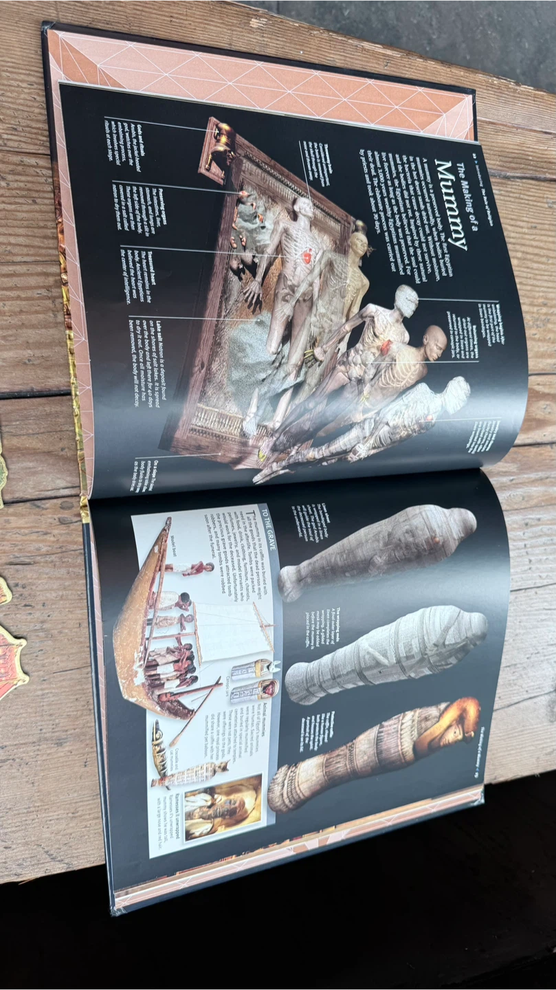 Ancient Egypt Revealed Book & 3 metallic magnets set - photo 5