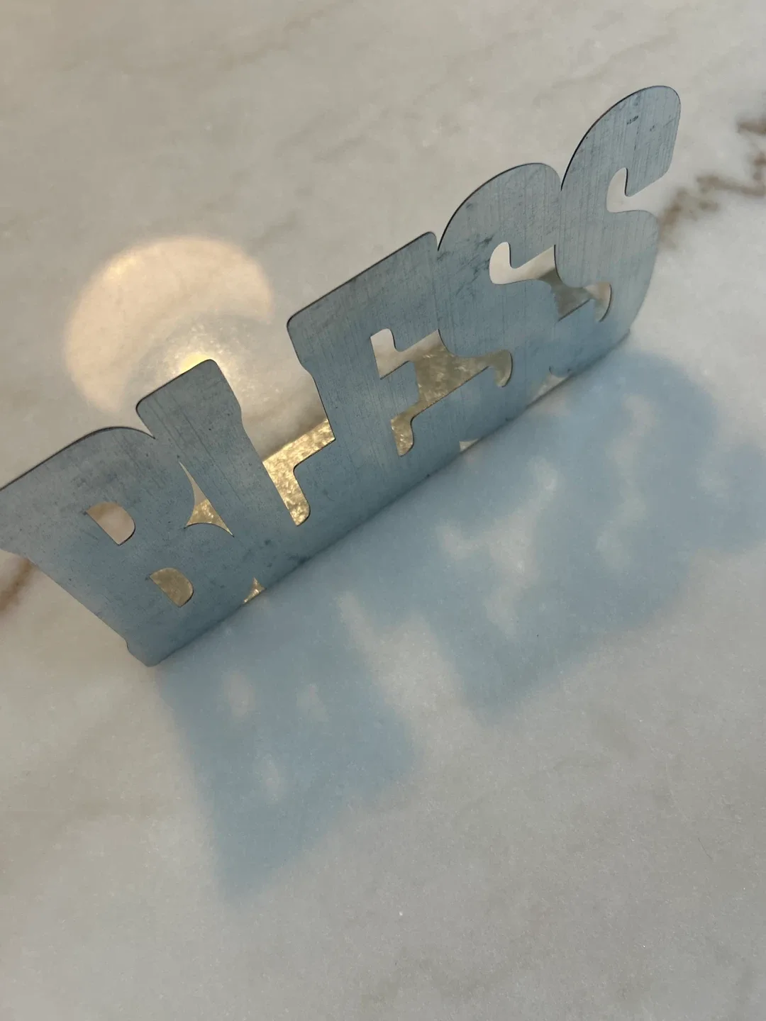 Metal "Bless" Decoration #freecyle thumbnail
