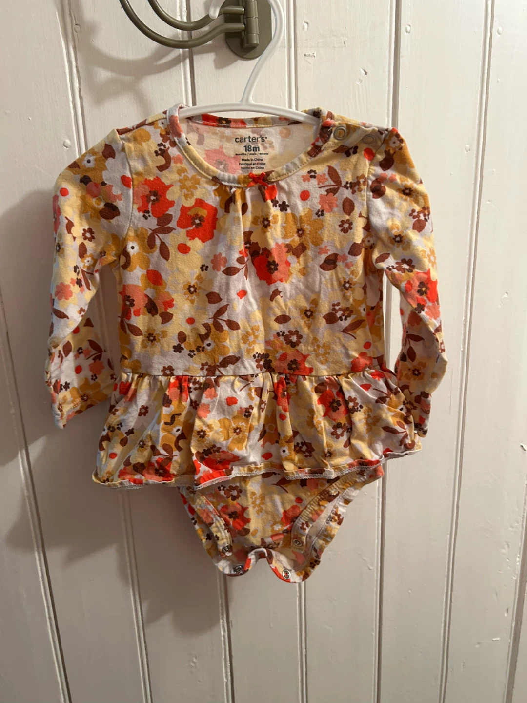 Carter's 18M Floral Bodysuit