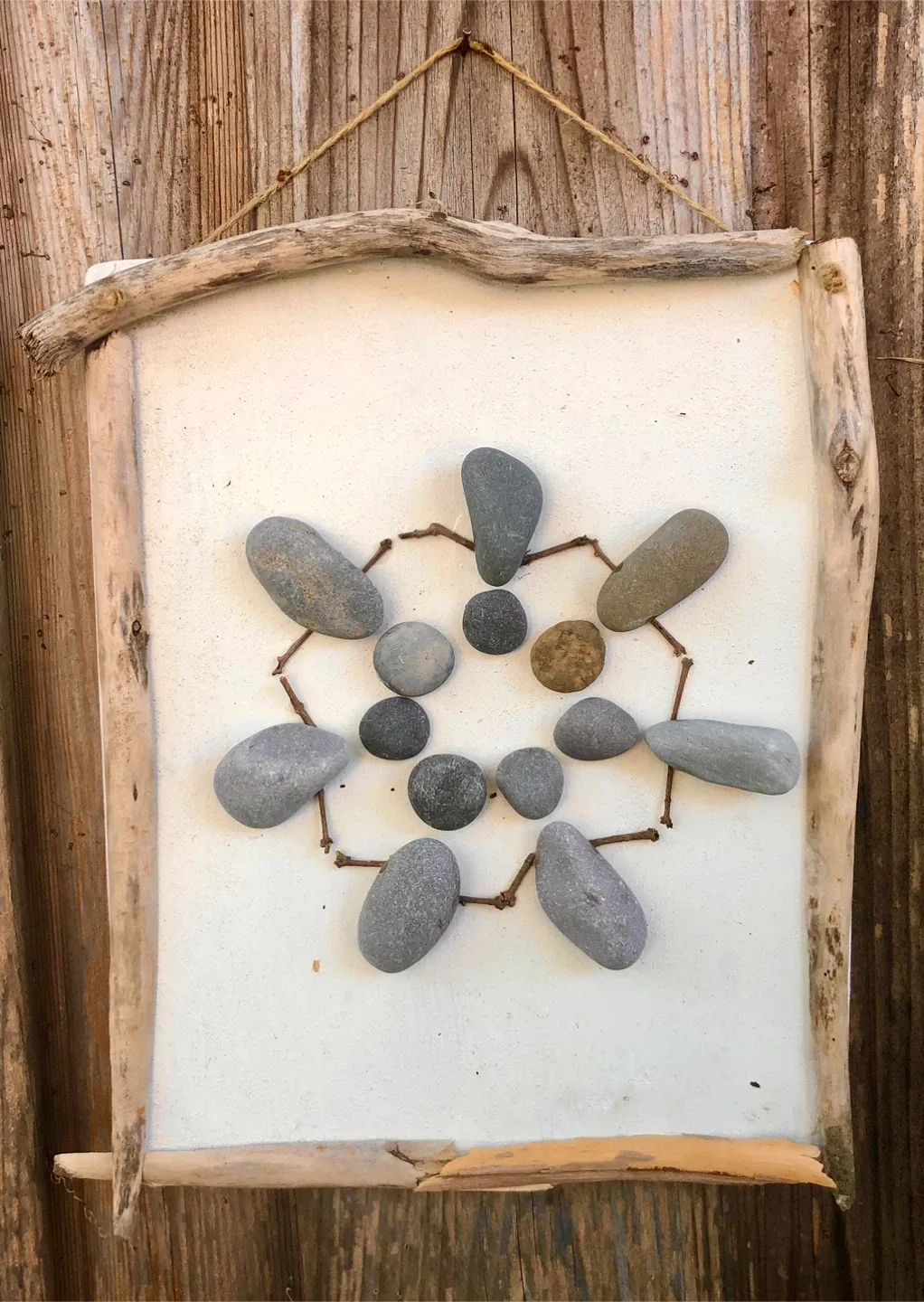 Handmade Stone & Wood Wall Art thumbnail