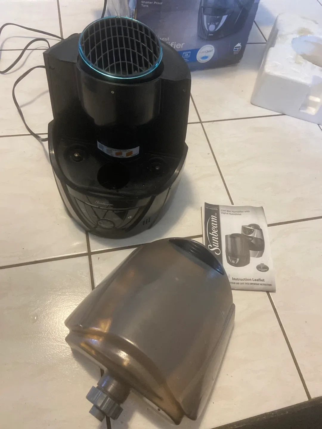 Sunbeam Designer Series Purified Mist Humidifier image indicator(3)