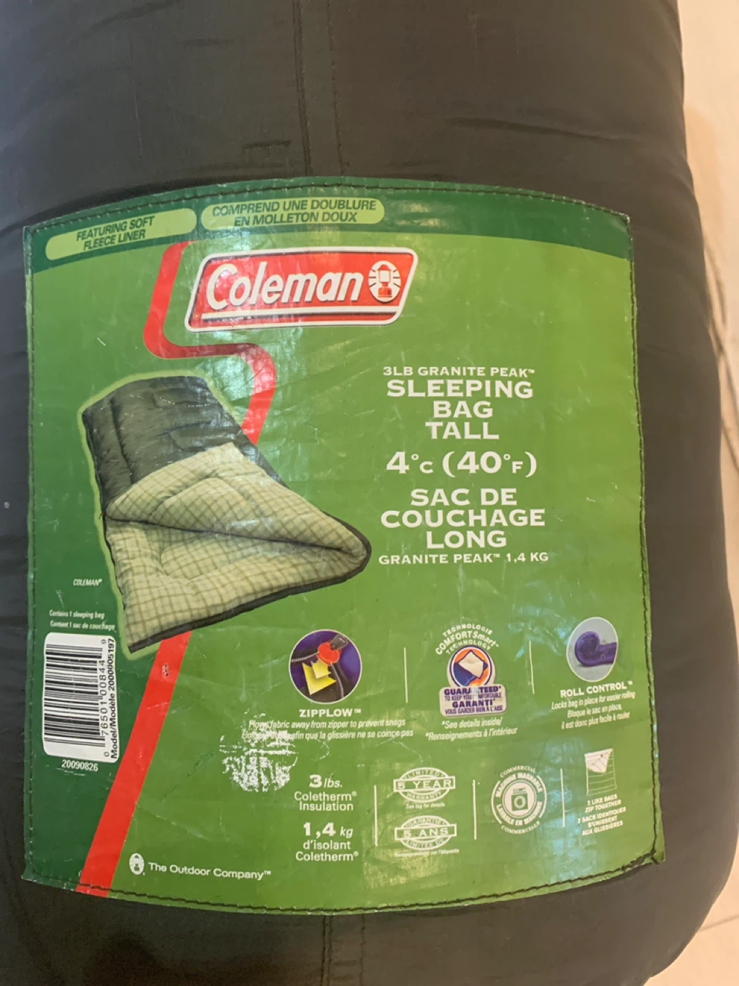 Coleman Granite Peak 4°C Sleeping Bag - Tall - photo 3