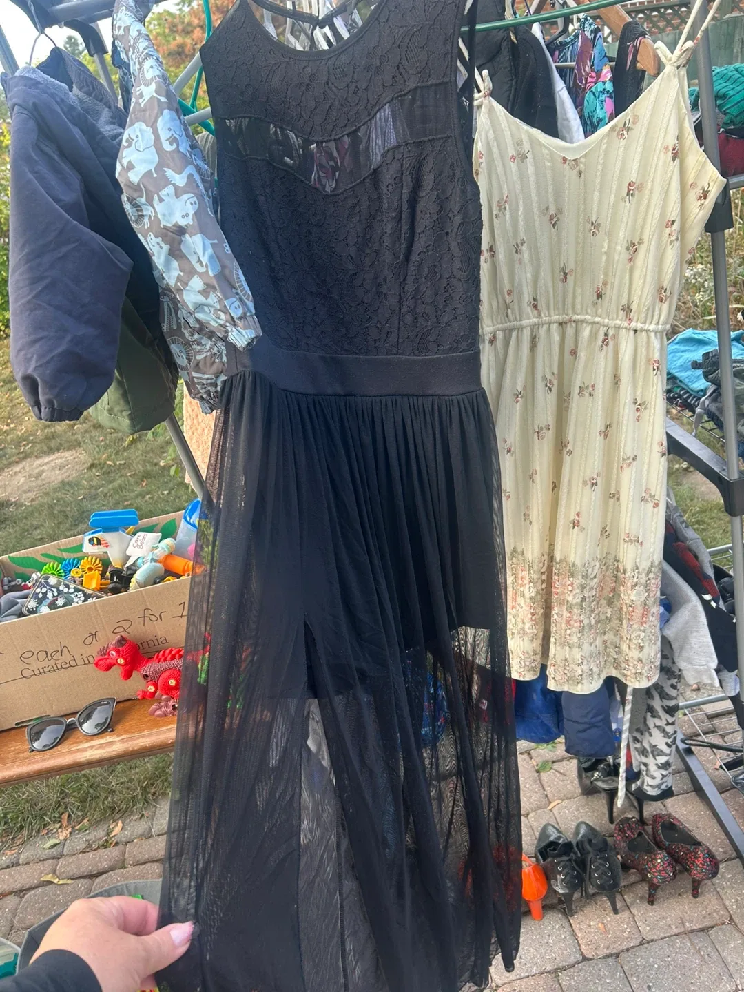 Guess Black Lace Dress Size M image indicator(2)