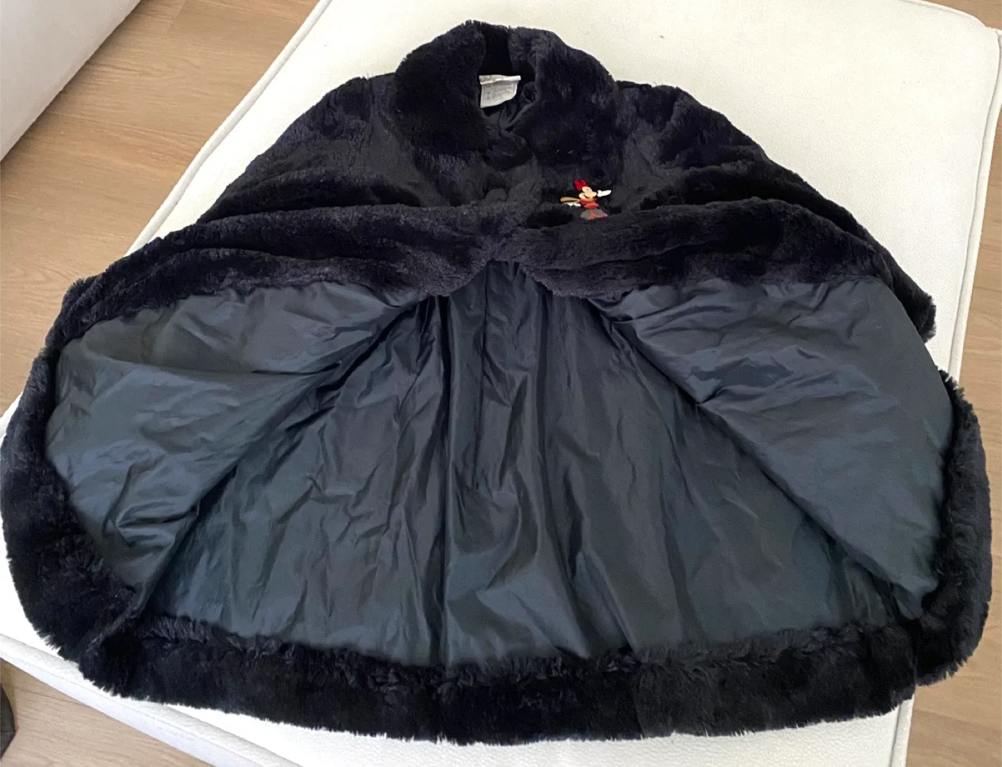 Disney Store Black fluffy Child's Winter Coat, great condition image indicator(4)