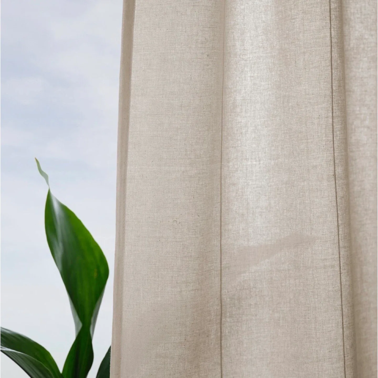 IKEA Lenda Curtains, Off-White, 55x98" image indicator(2)