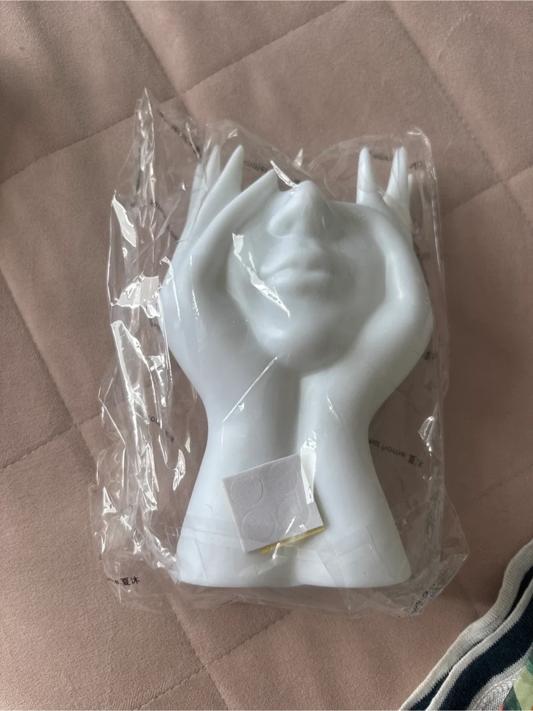 Face Hands Makeup Brush Holder - White, 17cm image indicator(3)