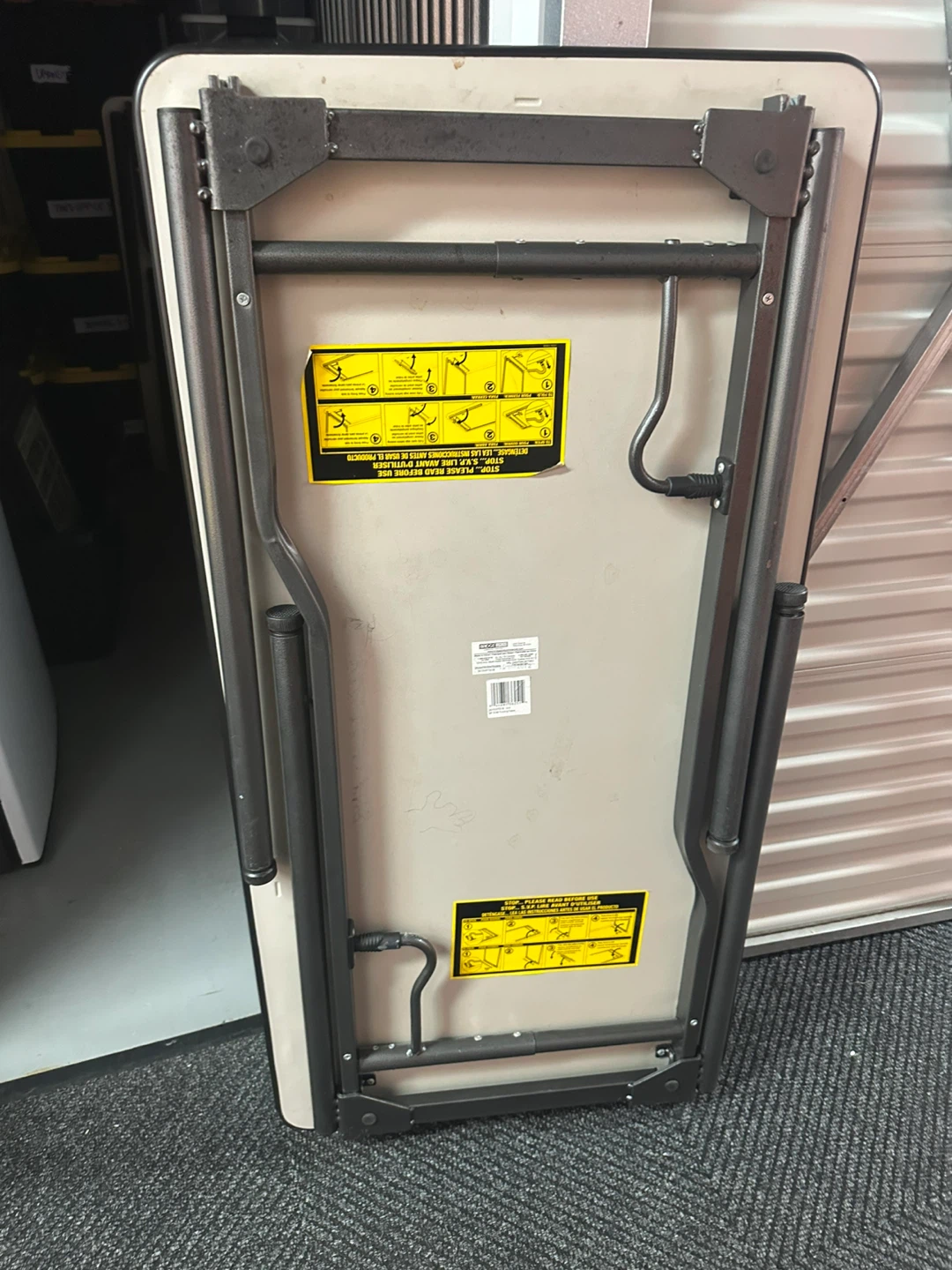 Bronxville Storage sale! Folding Tables 4x2 #freecycle - photo 2