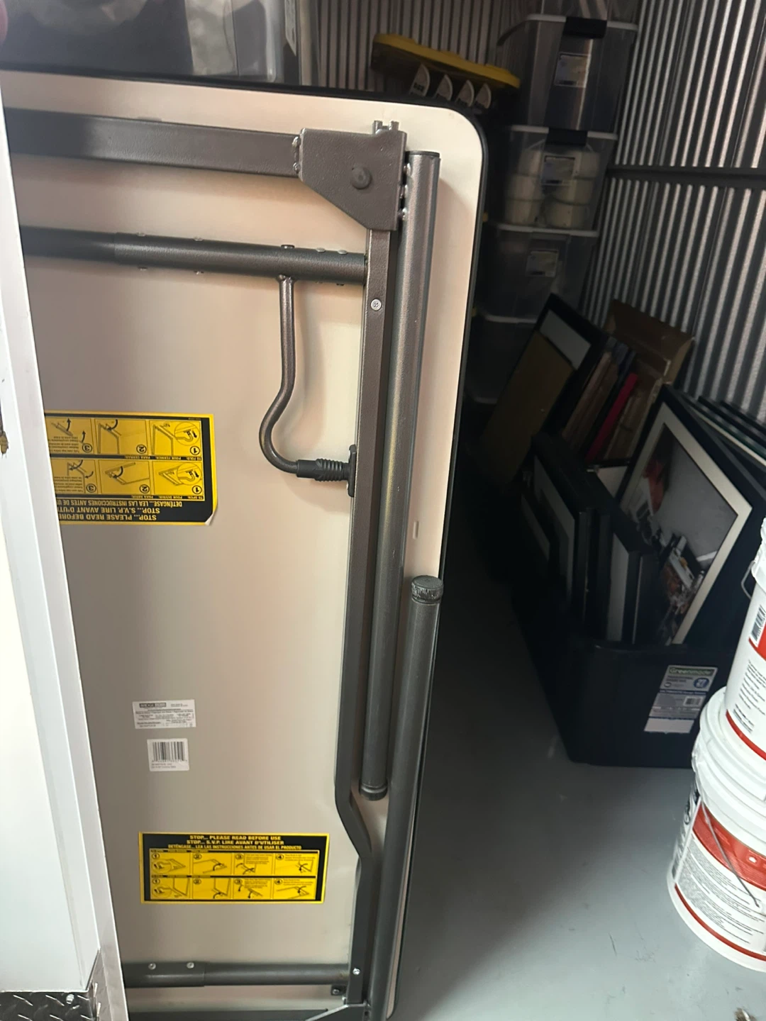 Bronxville Storage sale! Folding Tables 4x2 #freecycle - photo 3