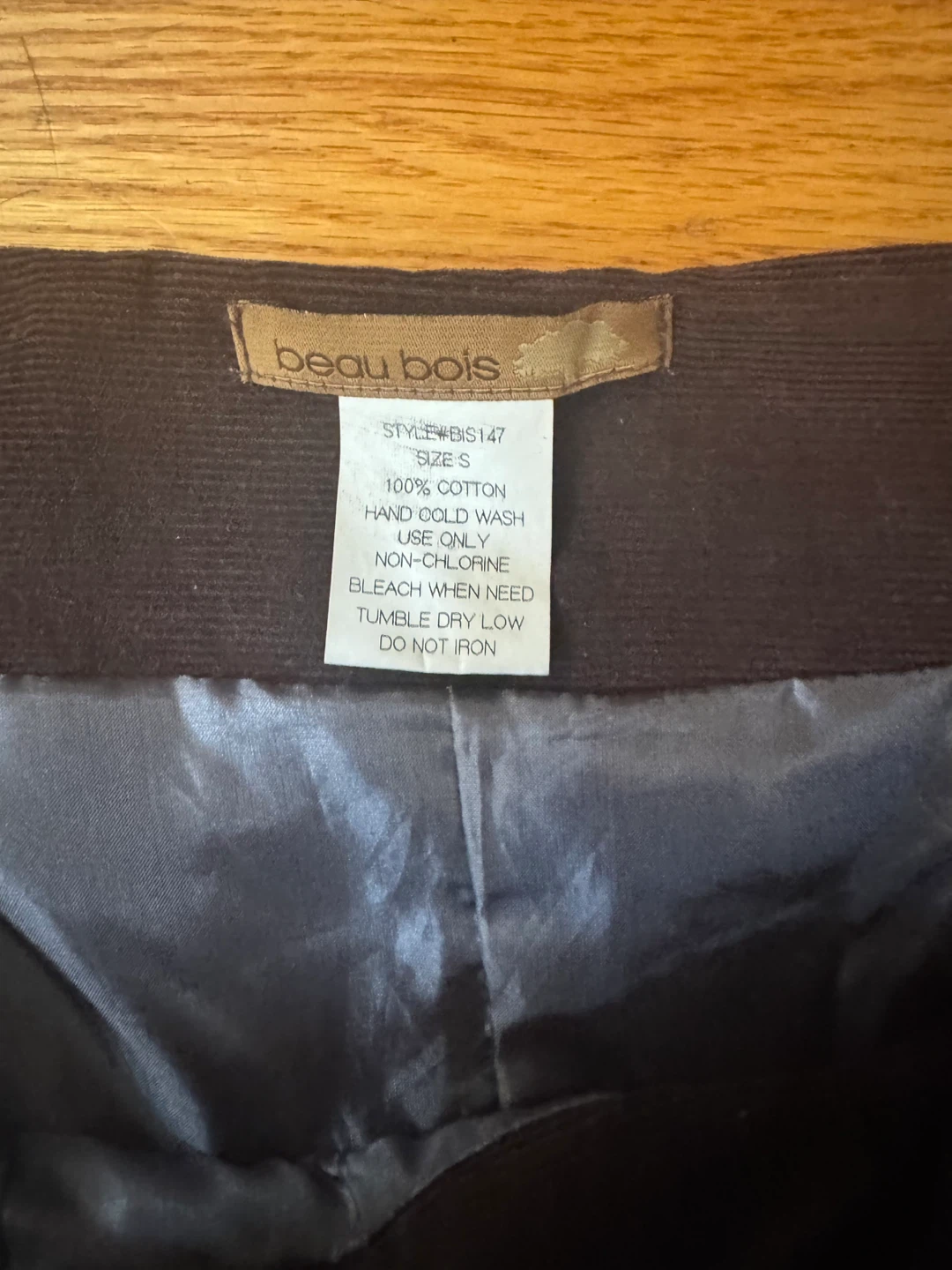 Beau Bois Corduroy Skirt Size S - photo 4