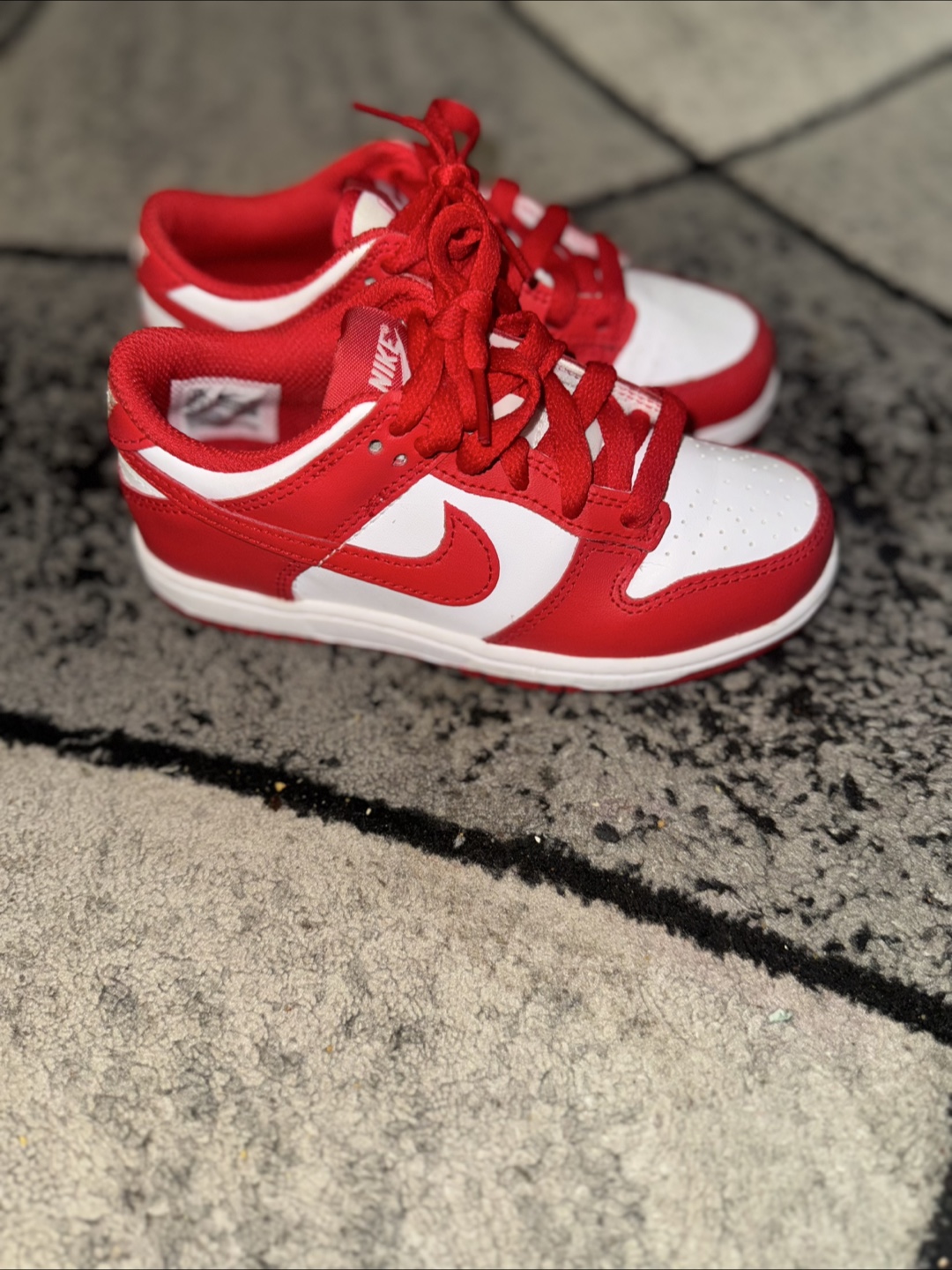 Nike Dunk Low Toddler Red/ Black Jordan - photo 3