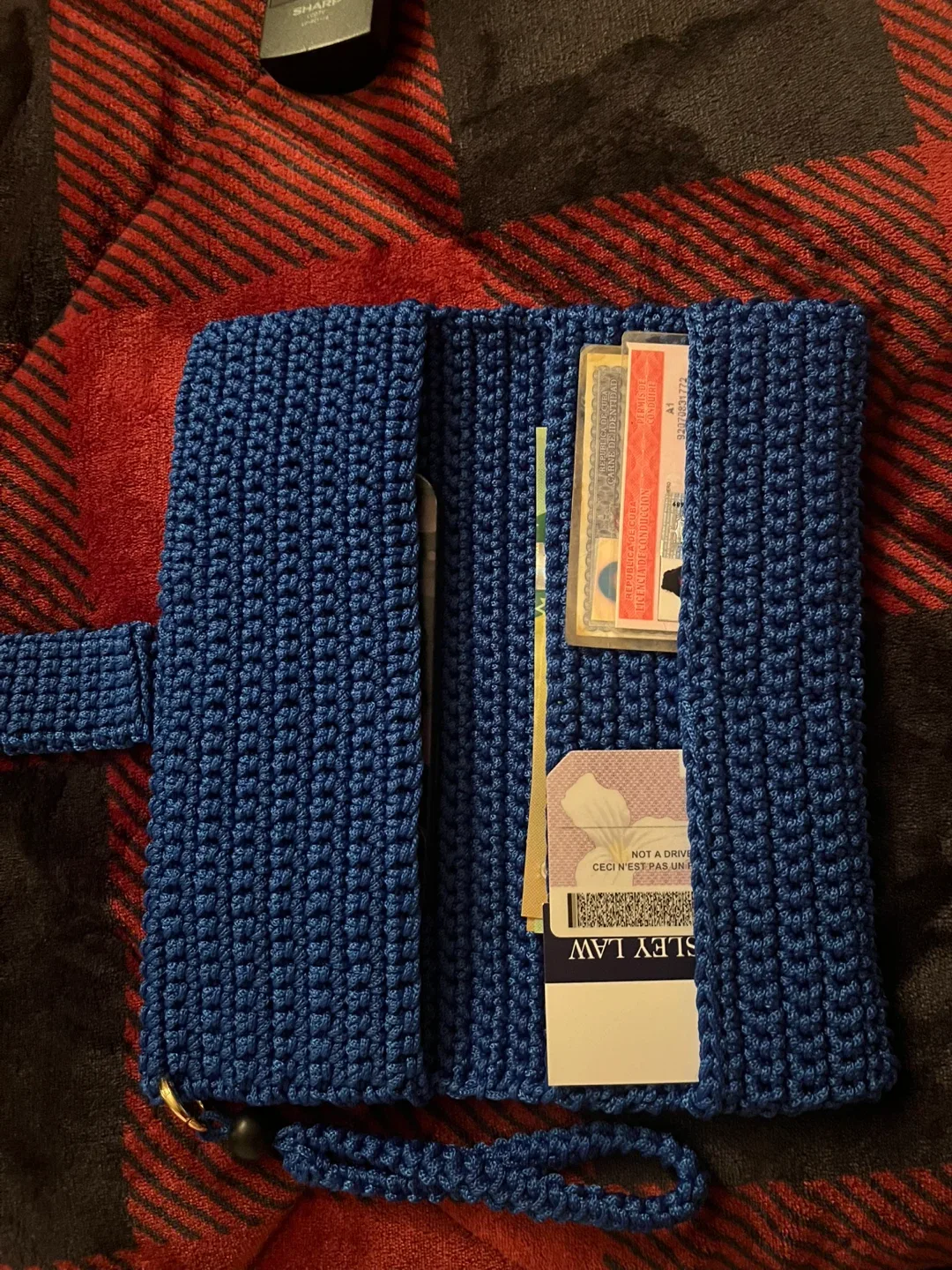 Morffrey Crochet Wallet Clutch - Blue image indicator(2)