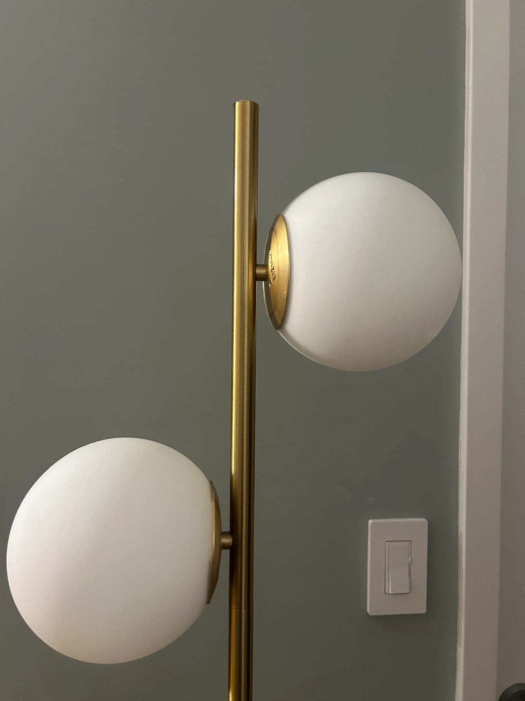 Gold Globe Floor Lamp - photo 2