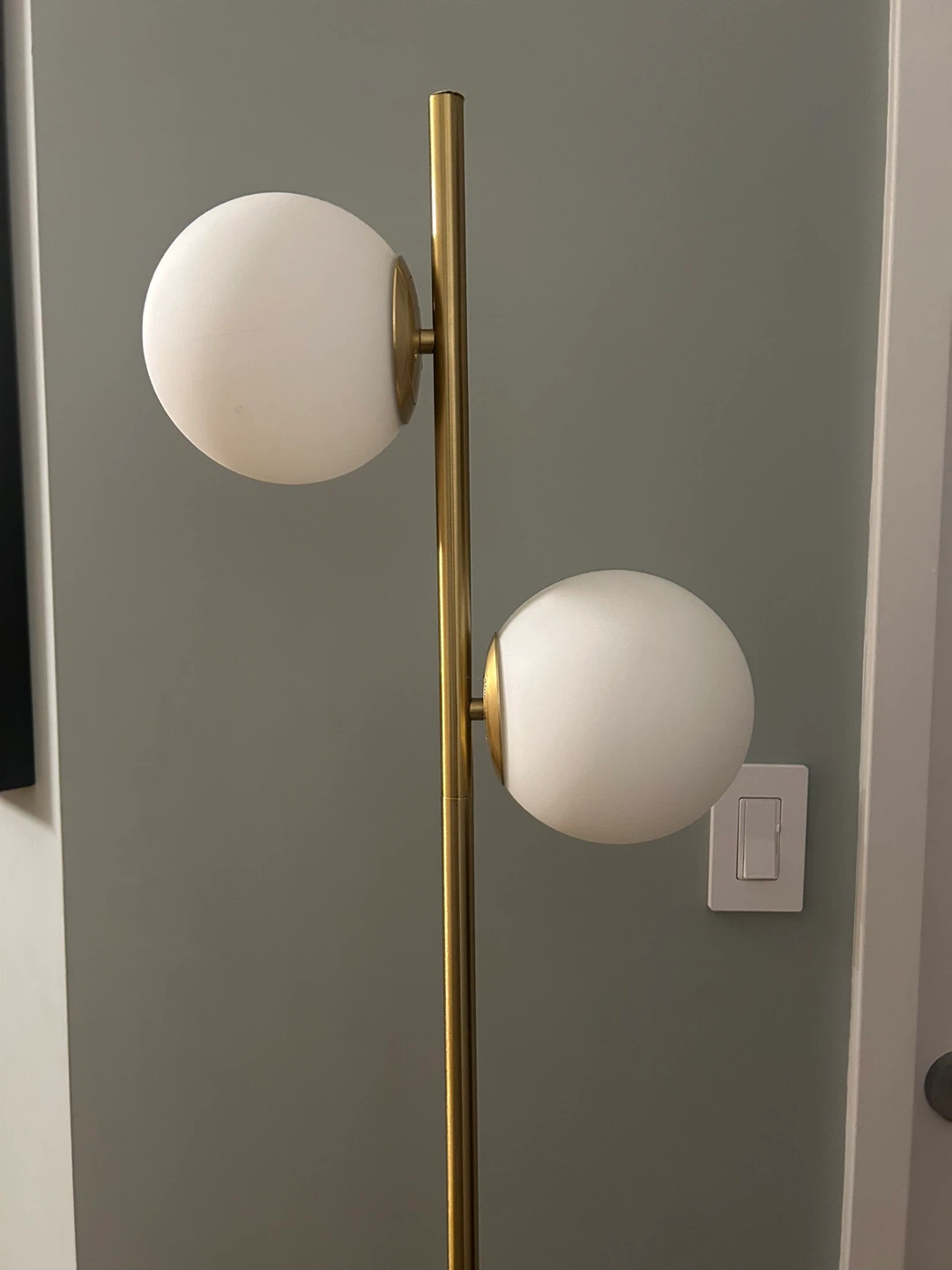Gold Globe Floor Lamp