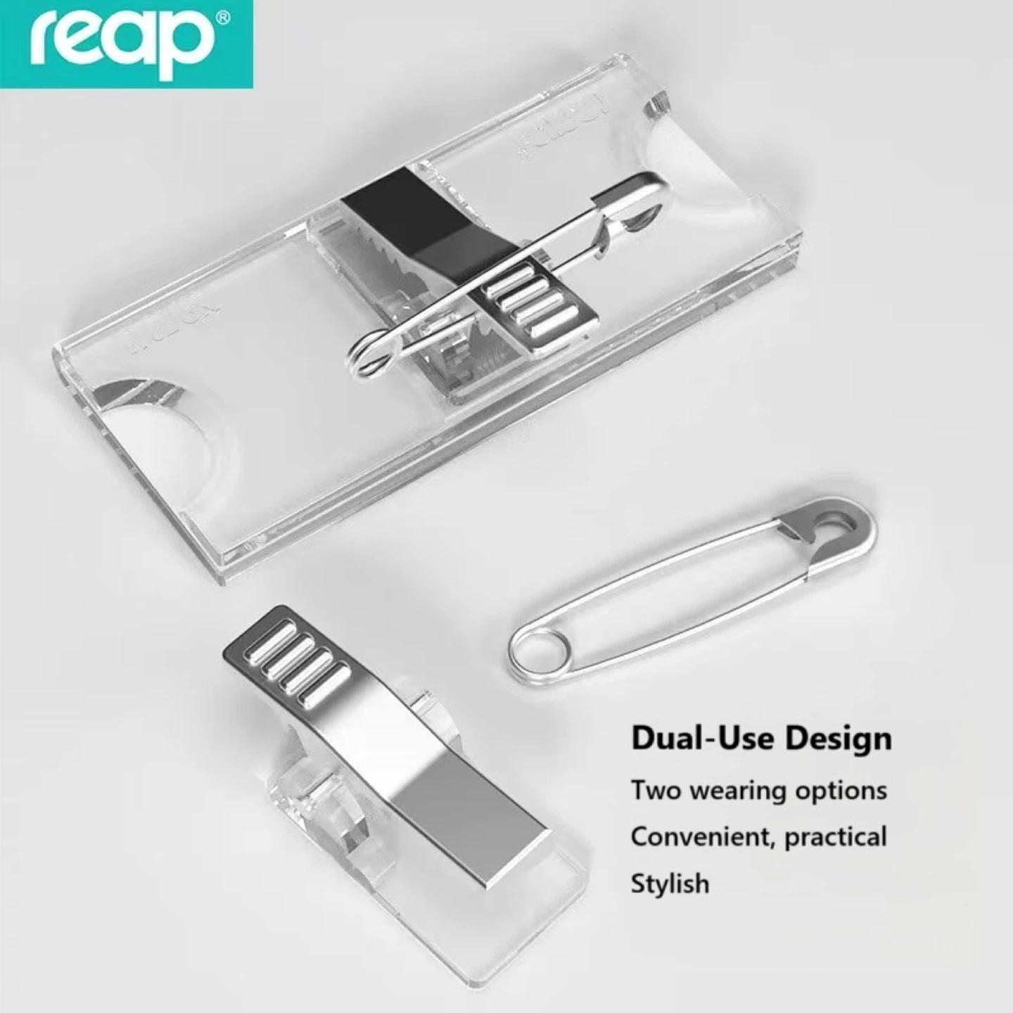 Reap Locke Name Tag Badge Holder 70x30mm New - photo 2
