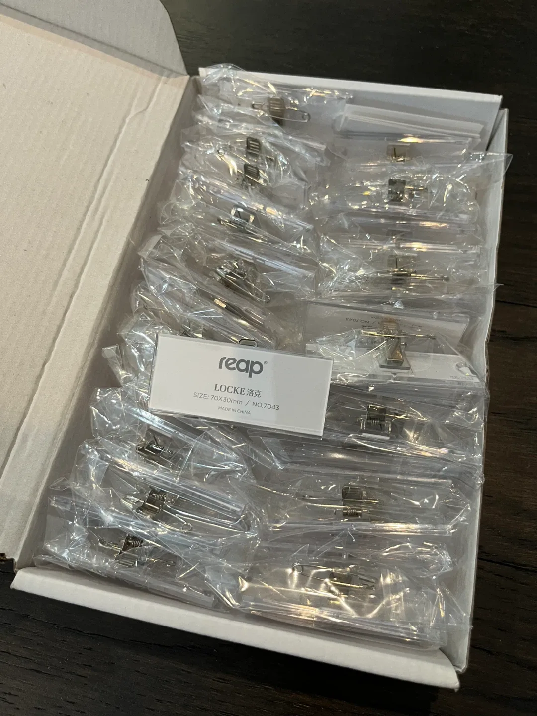 Reap Locke Name Tag Badge Holder 70x30mm New image indicator(4)