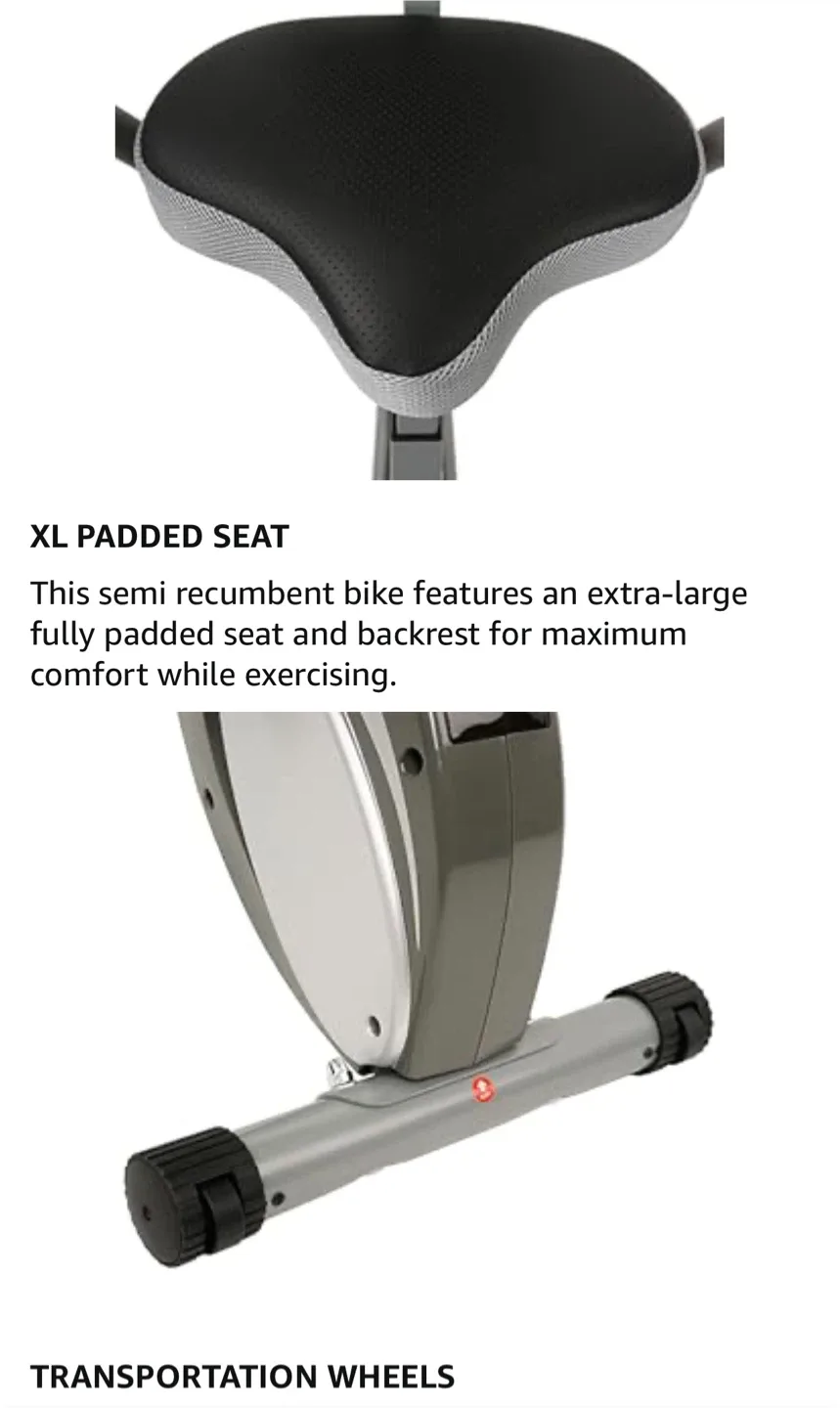 Sunny Health & Fitness Foldable SF-B2721 Exercise Bike image indicator(7)